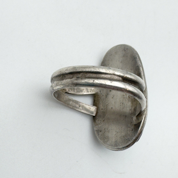 Vintage Sterling Silver Turquoise Ring Size 5 Southwest Style - Picture 5 of 7